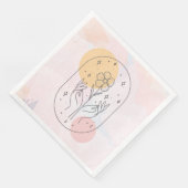 Blume Serviette (Ecke)