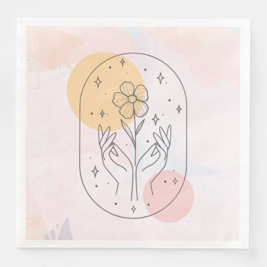 Blume Serviette (Vorderseite)