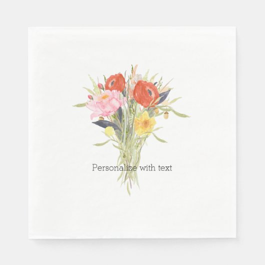 Blume Serviette (Vorderseite)