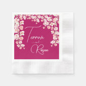 Blume Serviette (Vorderseite)