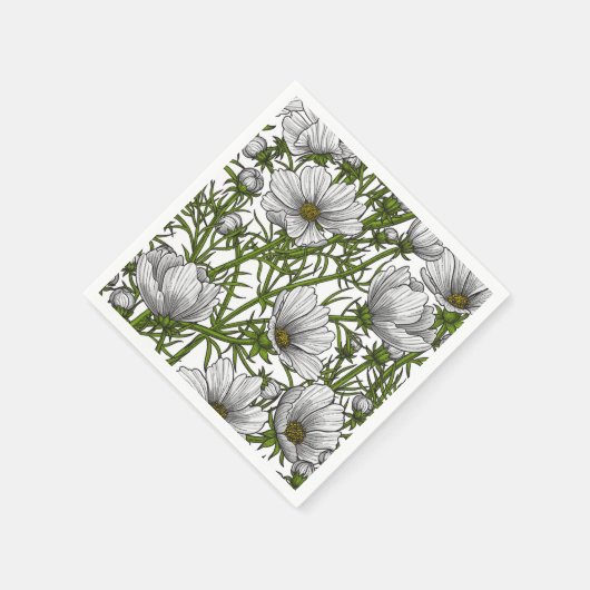 Blume Serviette (Ecke)