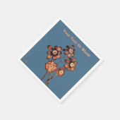 Blume Serviette (Ecke)