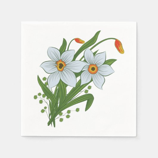 Blume Serviette (Vorderseite)