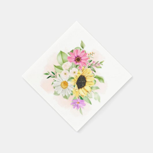 Blume Serviette (Ecke)