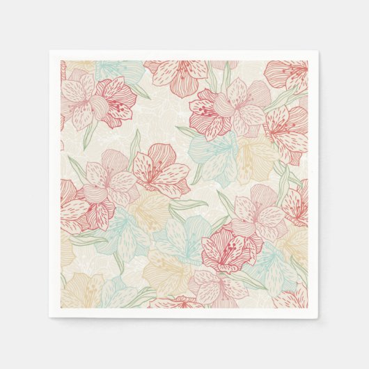 Blume Serviette (Vorderseite)