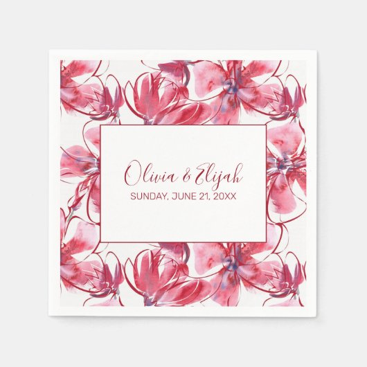 Blume Serviette (Vorderseite)