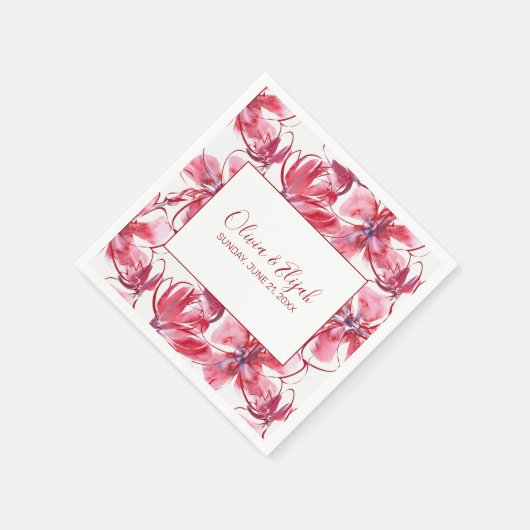 Blume Serviette (Ecke)