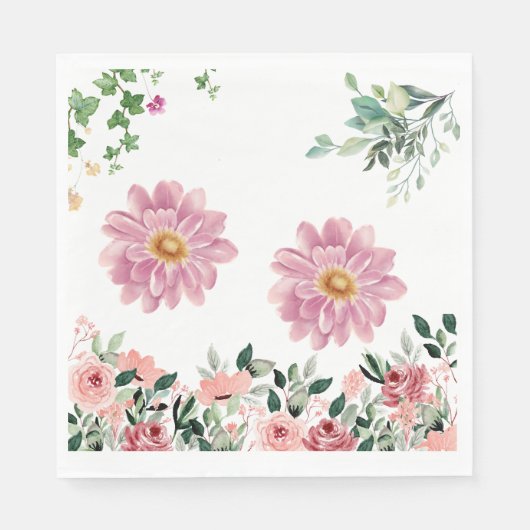 Blume Serviette (Vorderseite)