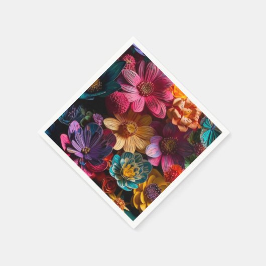 Blume Serviette (Ecke)