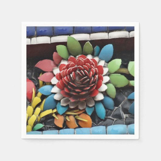 Blume Serviette (Vorderseite)