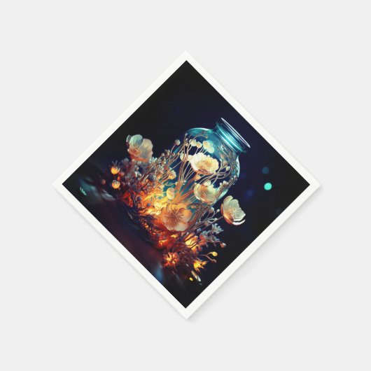 Blume Serviette (Ecke)