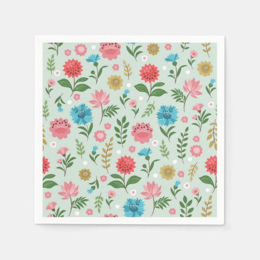 Blume Serviette (Vorderseite)