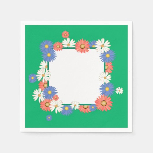 Blume Serviette (Vorderseite)