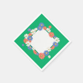 Blume Serviette (Ecke)