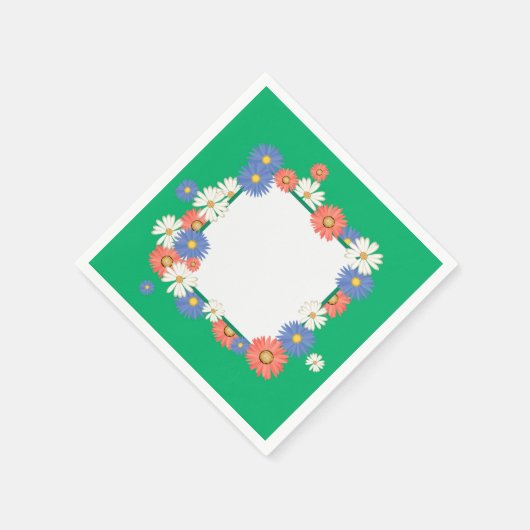 Blume Serviette (Ecke)
