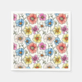 Blume-Serviette Serviette (Vorderseite)