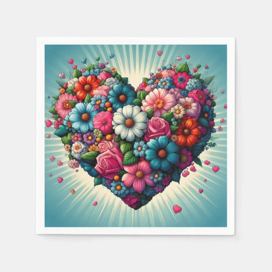 Blume Servietten! Serviette (Vorderseite)