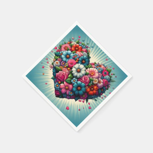 Blume Servietten! Serviette (Ecke)