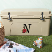 Blume Set, Monogramm N, Buchstabe N, Blume, Monogr Aufkleber (Kühler)