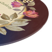 Blume Shabbat Shalom Glaswand Schneidebrett (Ecke)