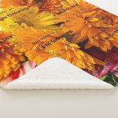 Blume Sharpa Decke, Weicher Fleece werfen Sherpadecke (3/4)