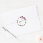 Blume Shears Runder Aufkleber (Umschlag)