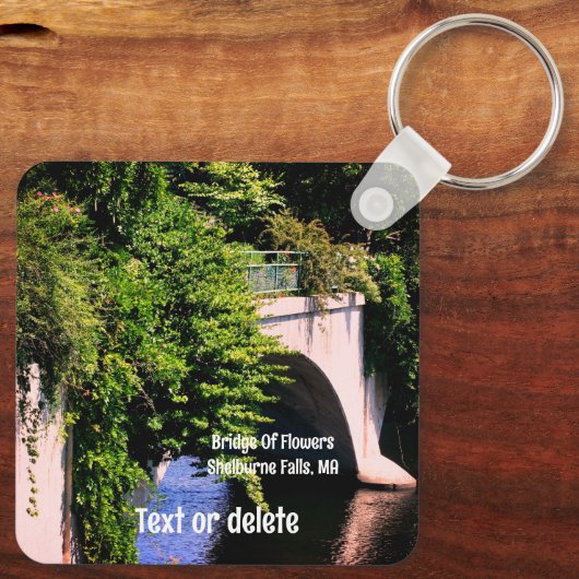 Blume Shelburne Falls MA Schlüsselanhänger (Rückseite)