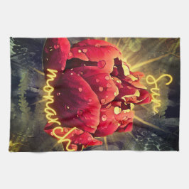 Blume Sherpa Blanket Geschirrtuch