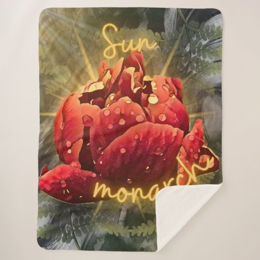 Blume Sherpa Blanket Sherpadecke (Vorderseite)