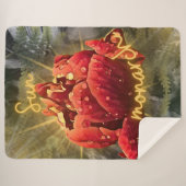 Blume Sherpa Blanket Sherpadecke (Vorderseite (Horizontal))