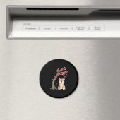 Blume Shiba inu | SÜSSE TIER Magnet (In Situ (Geschirrspüler))