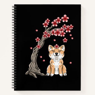 Blume Shiba inu SÜSSE TIER Notizblock
