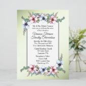 Blume Shine Hochzeit Einladung (Stehend Vorderseite)