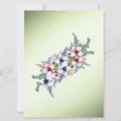 Blume Shine Hochzeit Einladung (Rückseite)