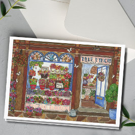 Blume Shop Aquarellkarte für Mutter-Kind Karte