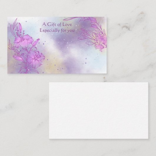 Blume Shop Blume Geschenkkarte Visitenkarte (Vorne/Hinten)