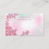 Blume Shop Blume Geschenkkarte Visitenkarte (Vorderseite)