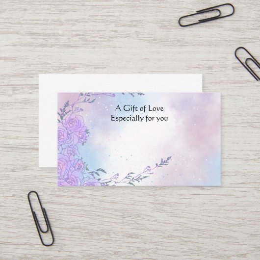 Blume Shop Blume Geschenkkarte Visitenkarte (Vorderseite/Rückseite Beispiel)