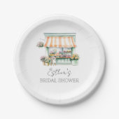 Blume Shop Brautparty Pappteller (Vorderseite)