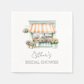 Blume Shop Brautparty Serviette (Vorderseite)