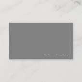 Blume Shop Business Card Visitenkarte (Rückseite)