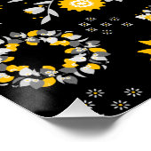 Blume Shop Dankbares, Glossy Poster (Ecke)