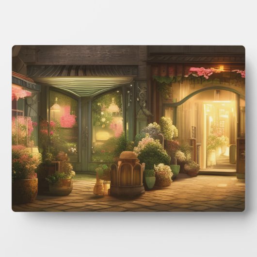 Blume Shop Digital Art Tabletop Fotoplatte (Vorderseite)