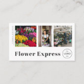 Blume Shop Florentiner Markt Foto Business Card Visitenkarte (Vorderseite)