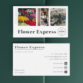Blume Shop Florentiner Markt Foto Business Card Visitenkarte