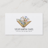 Blume Shop Florist QR Code Business Card Visitenkarte (Vorderseite)