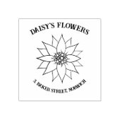 Blume Shop für Ihr Geschäft Gummistempel (Prägung)