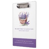 Blume Shop Lavendel Personalisiert Elegante Klemmbrett (Links)