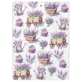 Blume Shop Lavendel Personalisiert Elegante Klemmbrett (Rückseite)