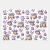 Blume Shop Lavendel Personalisiert Geschenkpapier Set (Vorderseite)